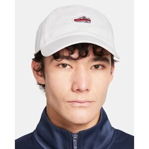 Nike UNISEX SMALL/MEDIUM Club Unstructured "Air Max 1" Cap Hat in White/Red